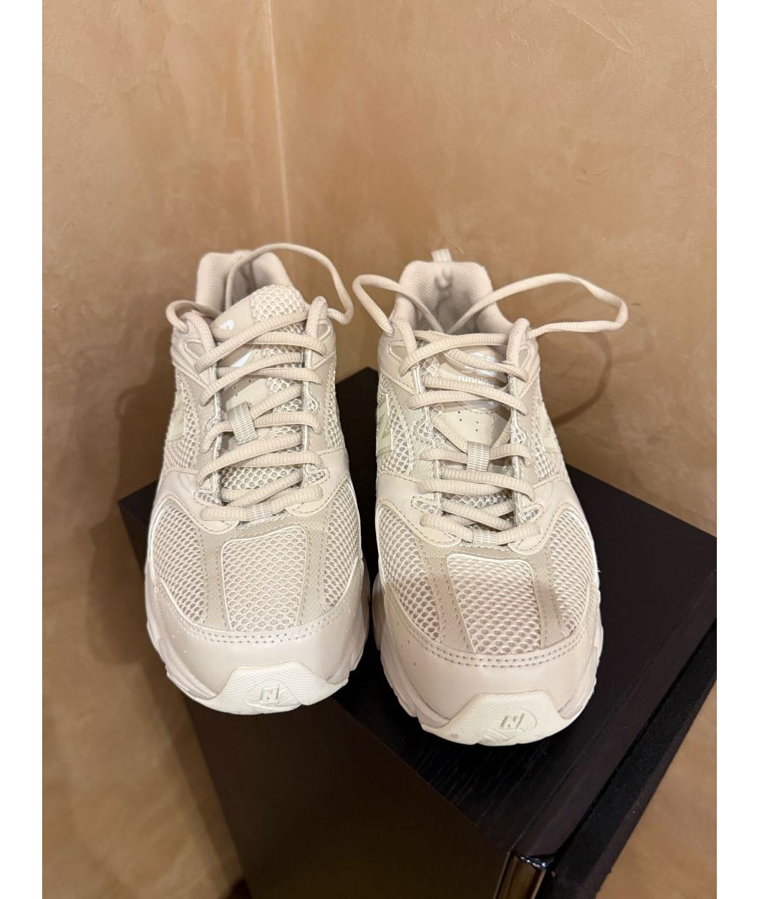 NEW BALANCE Бежевые текстильные кроссовки, фото 2