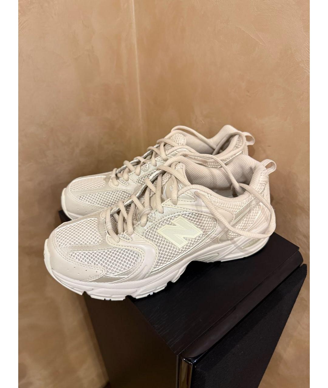 NEW BALANCE Бежевые текстильные кроссовки, фото 3