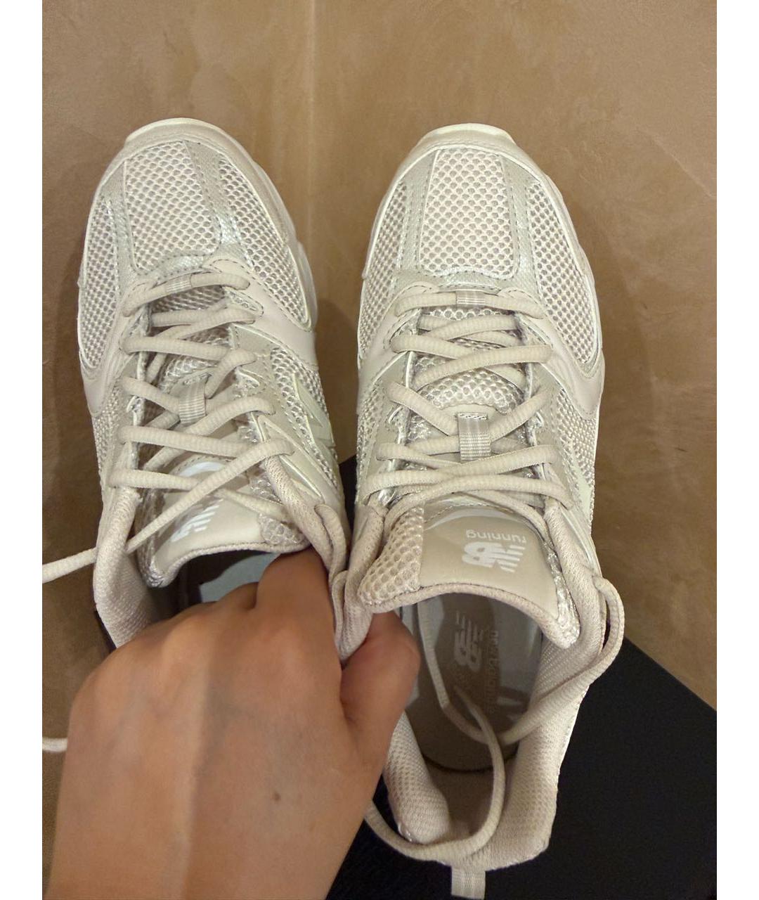 NEW BALANCE Бежевые текстильные кроссовки, фото 6