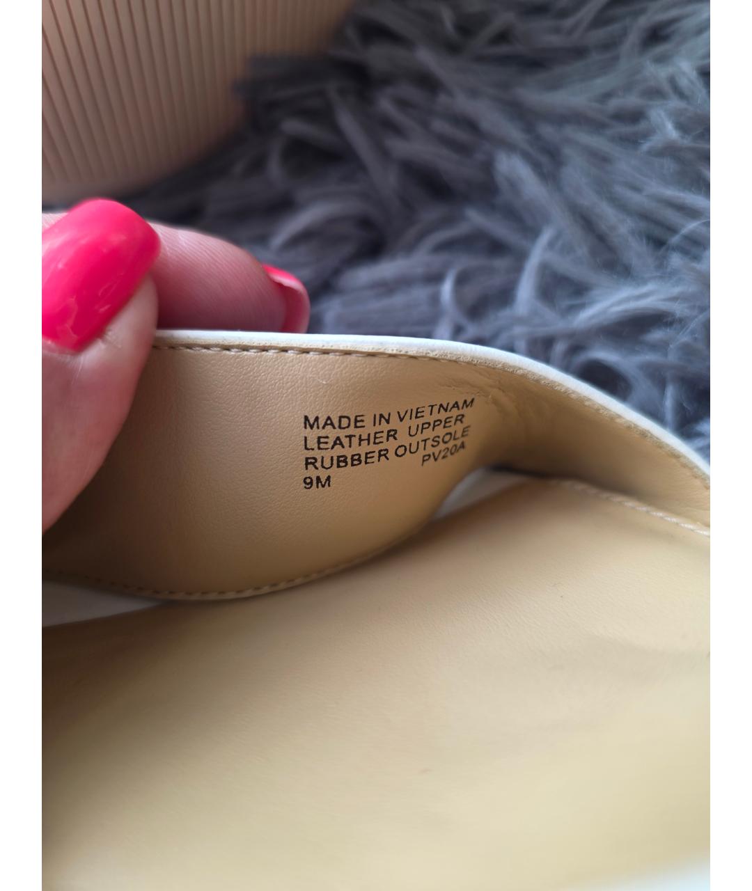 MICHAEL KORS Белые кожаные босоножки, фото 3