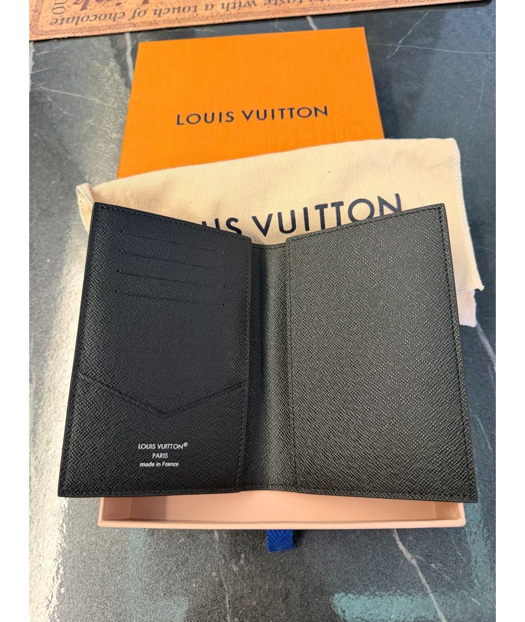 LOUIS VUITTON Антрацитовый кардхолдер, фото 2