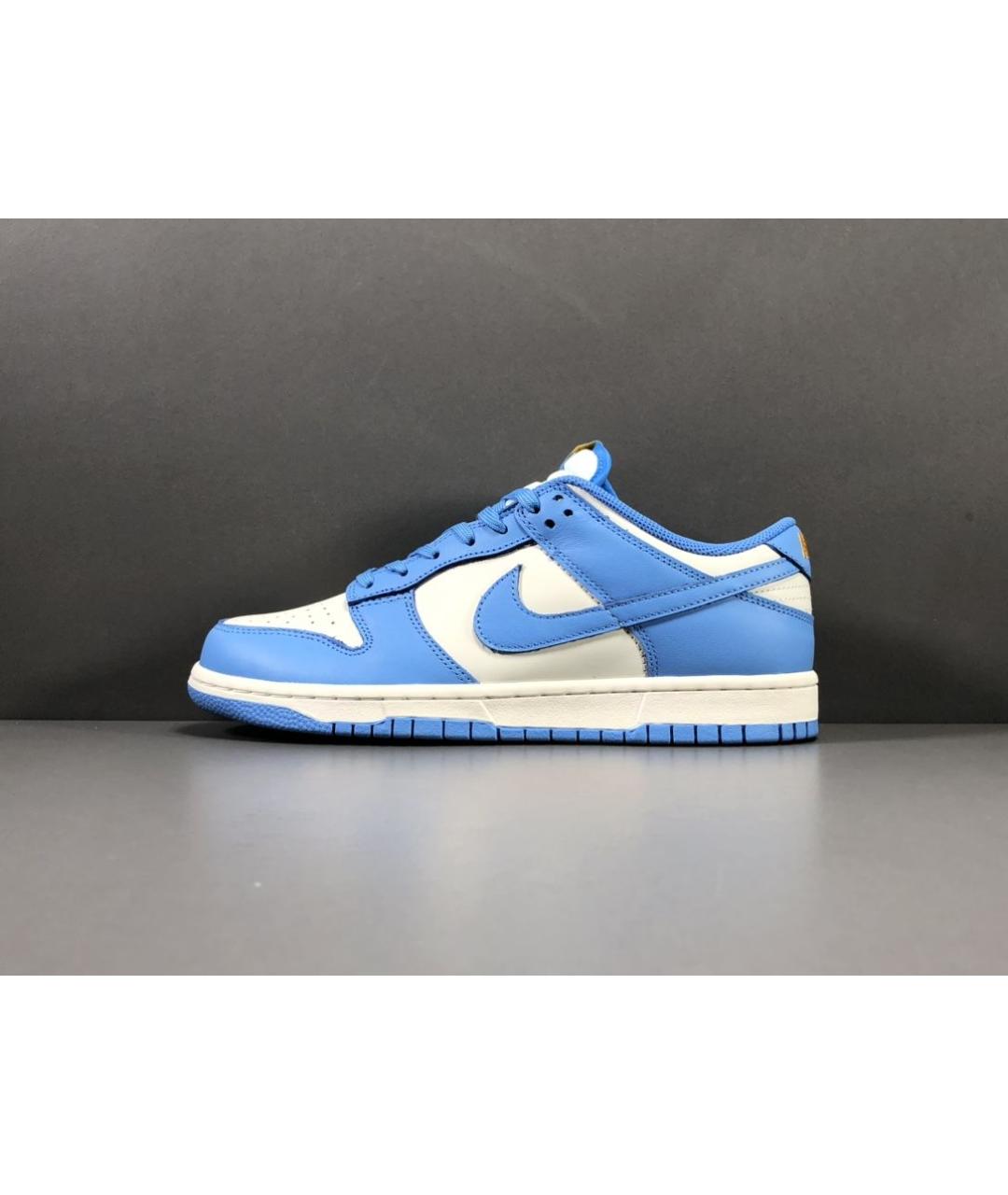 NIKE Голубые кожаные кроссовки, фото 5