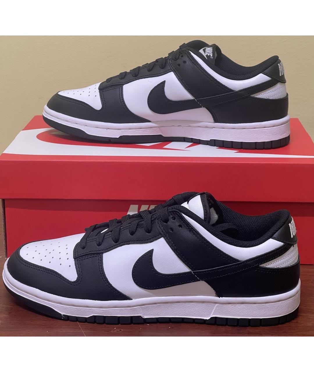NIKE Черные кожаные кроссовки, фото 4