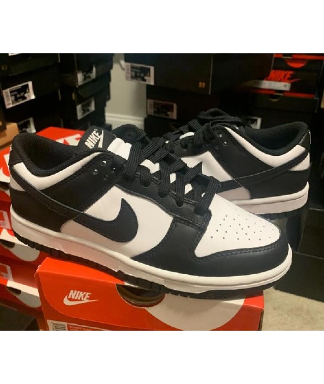 NIKE Черные кожаные кроссовки, фото 2