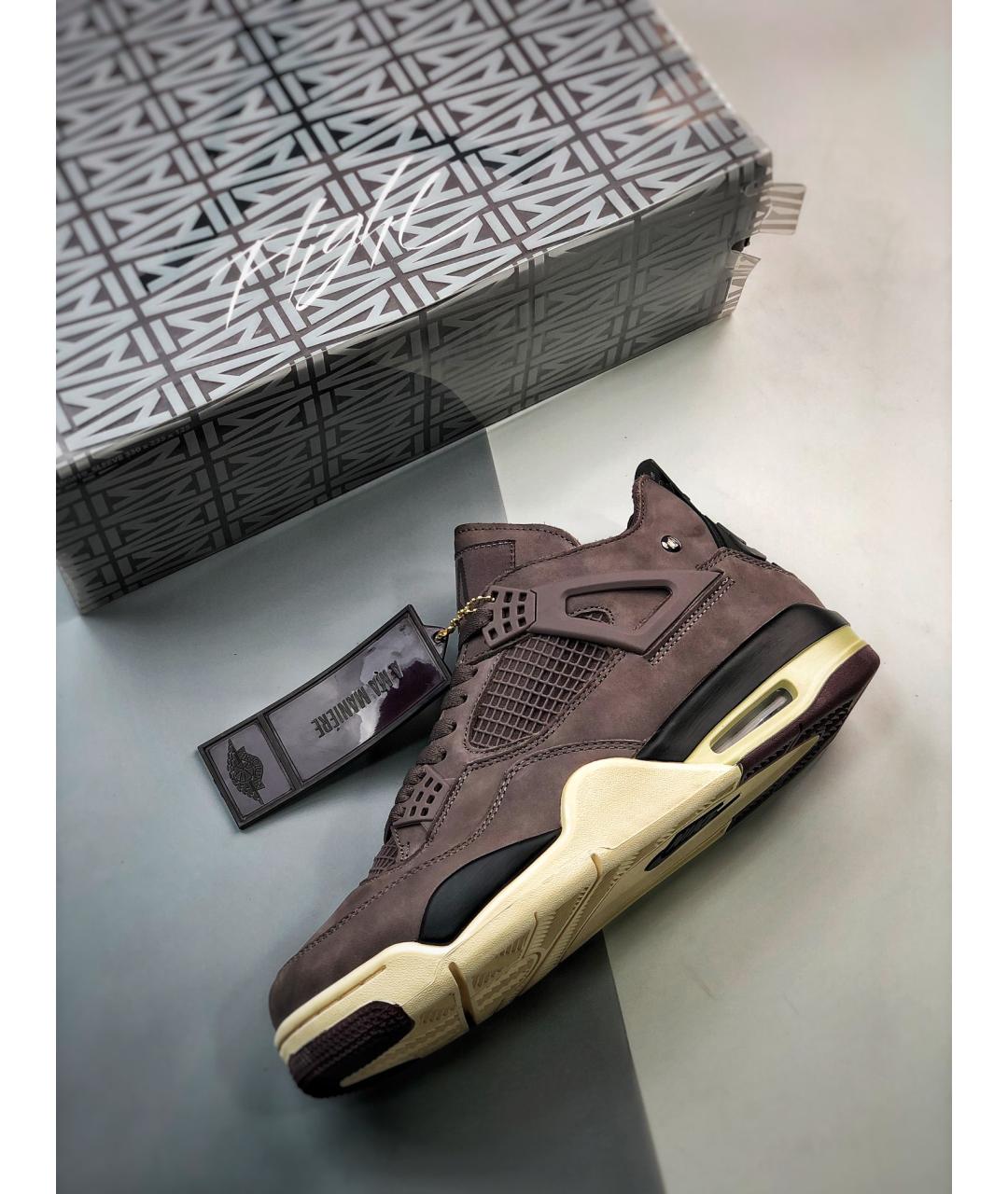 NIKE Фиолетовые замшевые высокие кроссовки / кеды, фото 2