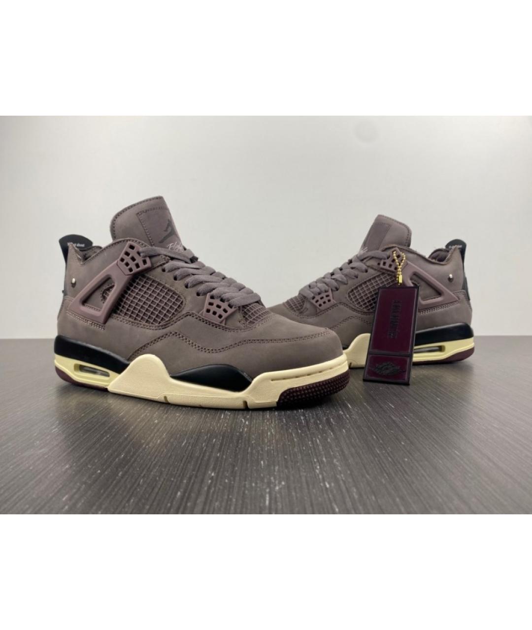 NIKE Фиолетовые замшевые высокие кроссовки / кеды, фото 3