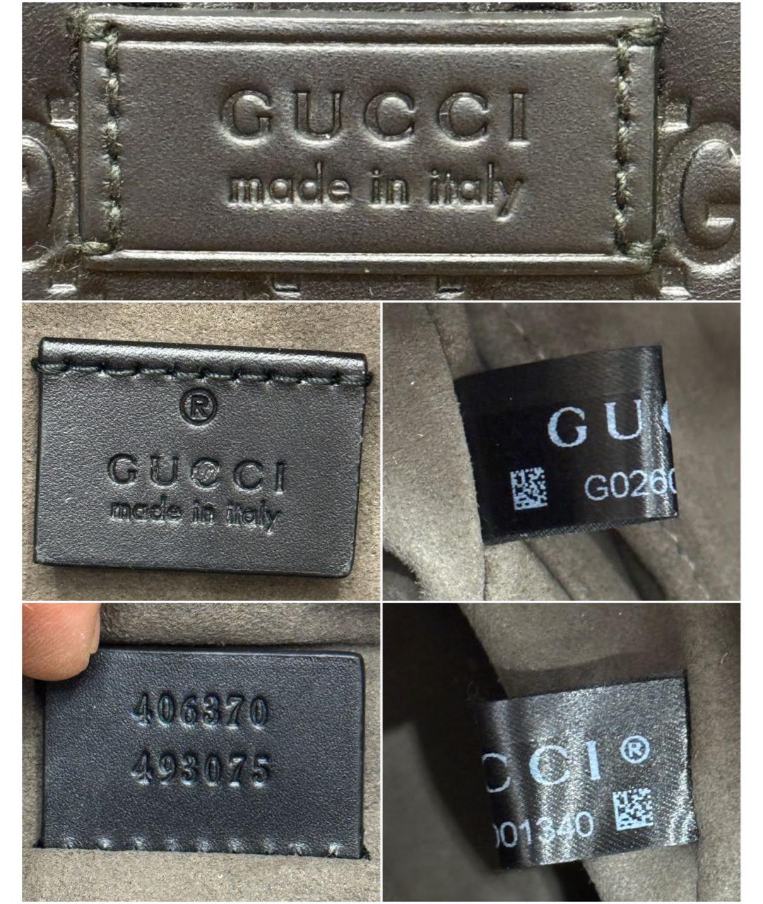 GUCCI Черный кожаный рюкзак, фото 7