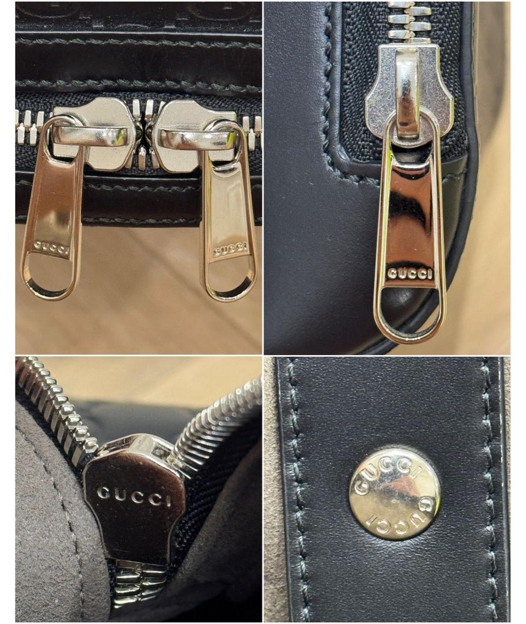 GUCCI Черный кожаный рюкзак, фото 6