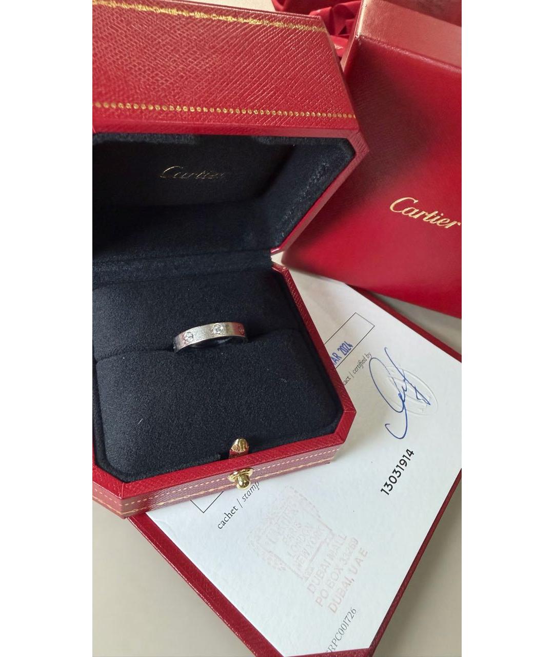 CARTIER Серебряное кольцо из белого золота, фото 2