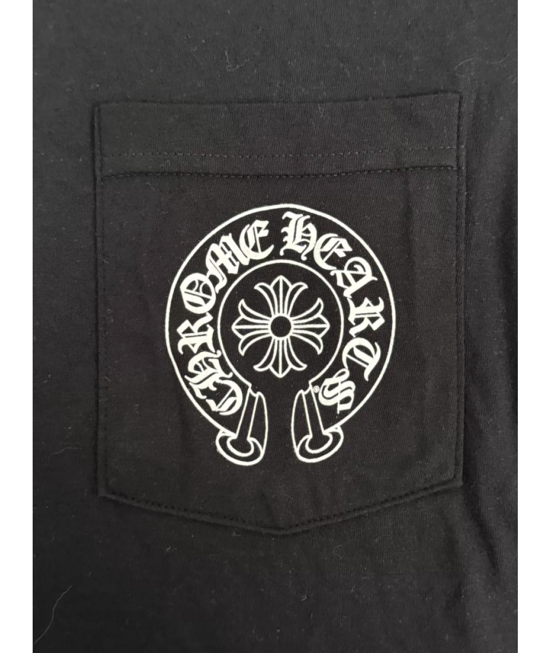 CHROME HEARTS Черная футболка, фото 4