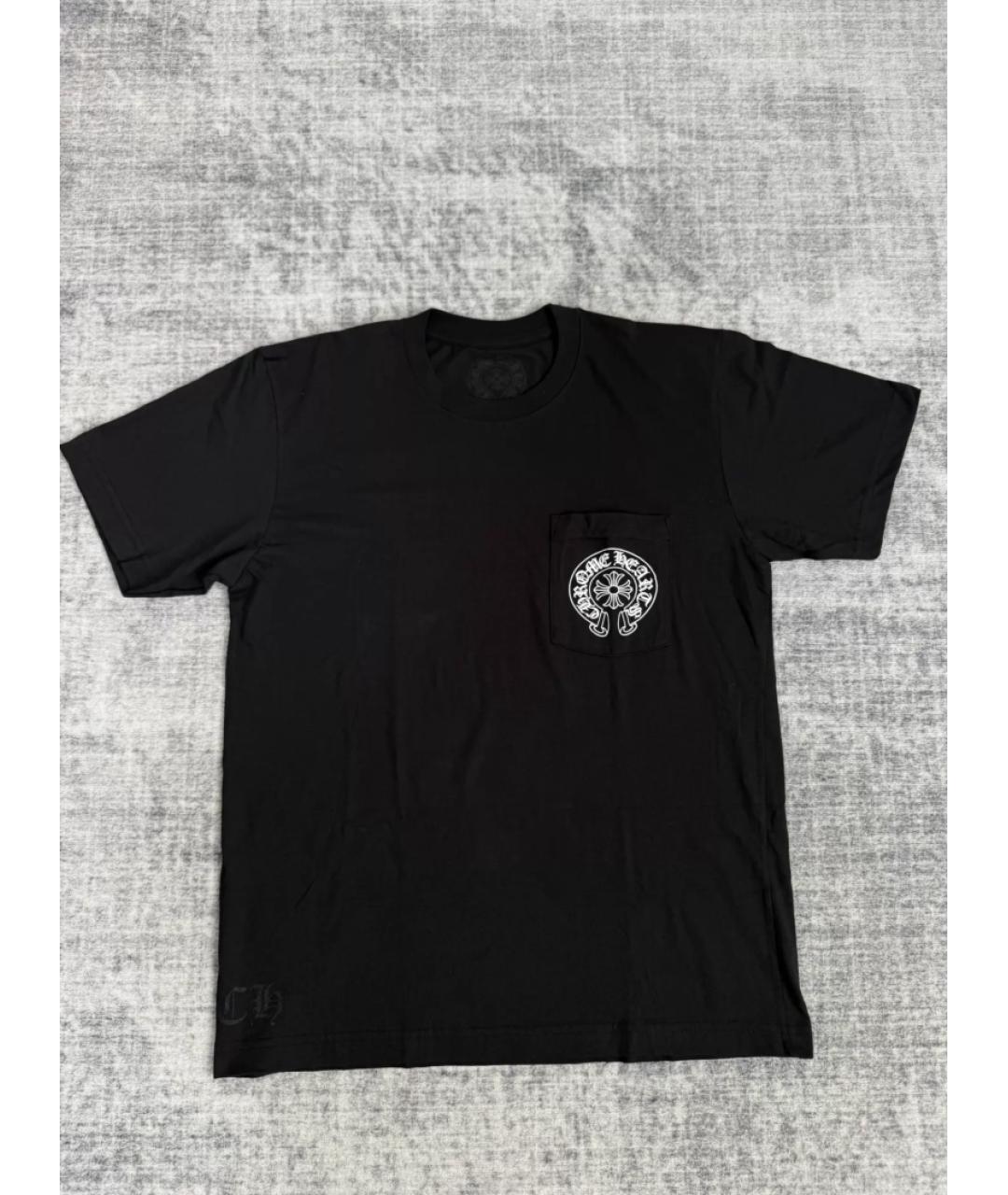 CHROME HEARTS Черная хлопковая футболка, фото 5