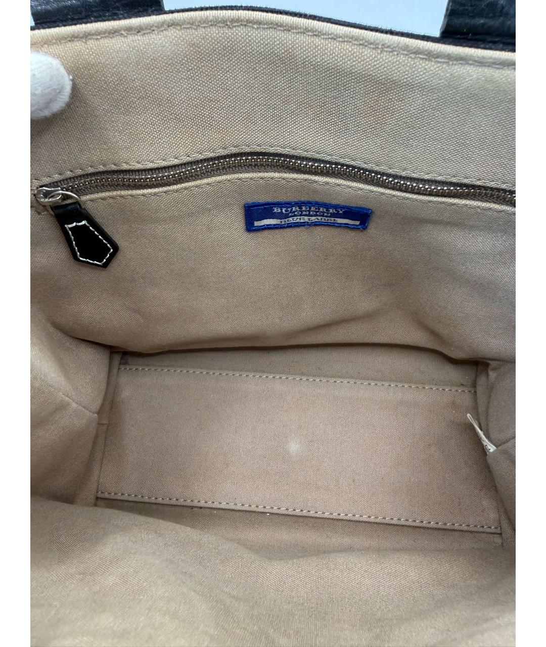 BURBERRY Черная сумка тоут, фото 5