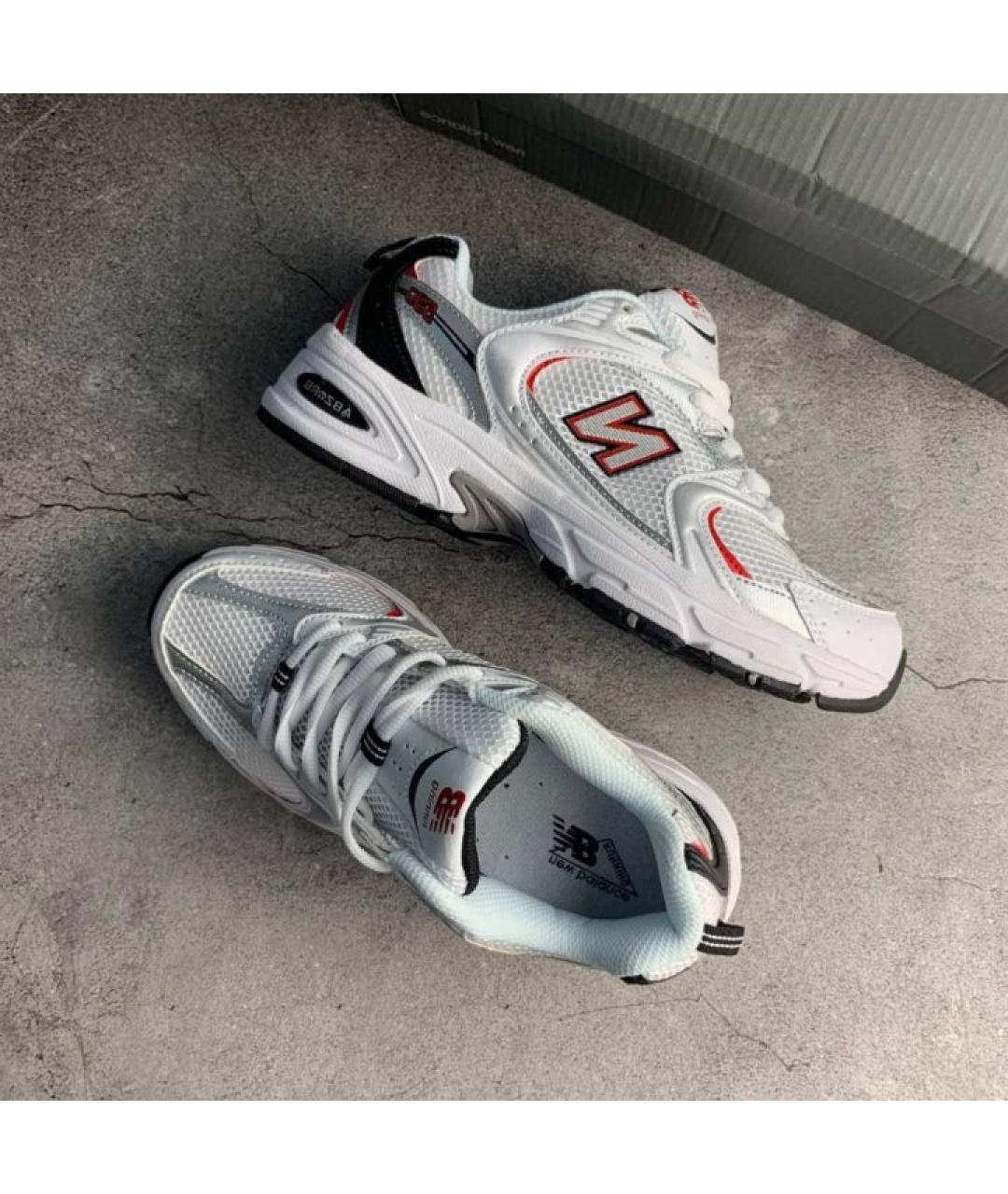 NEW BALANCE Красные текстильные низкие кроссовки / кеды, фото 2