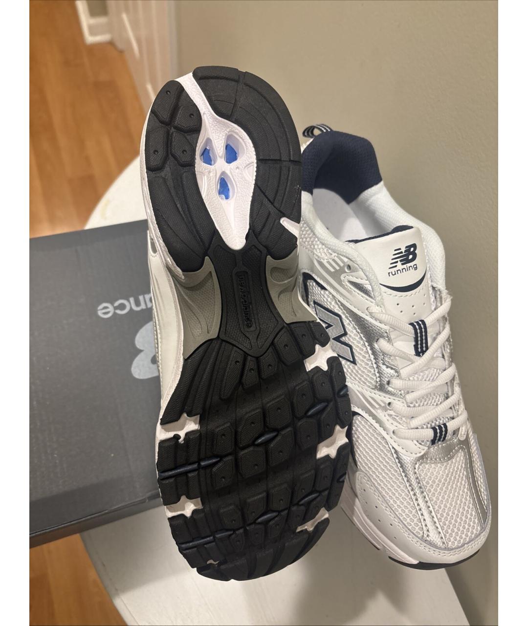 NEW BALANCE Белые текстильные кроссовки, фото 2