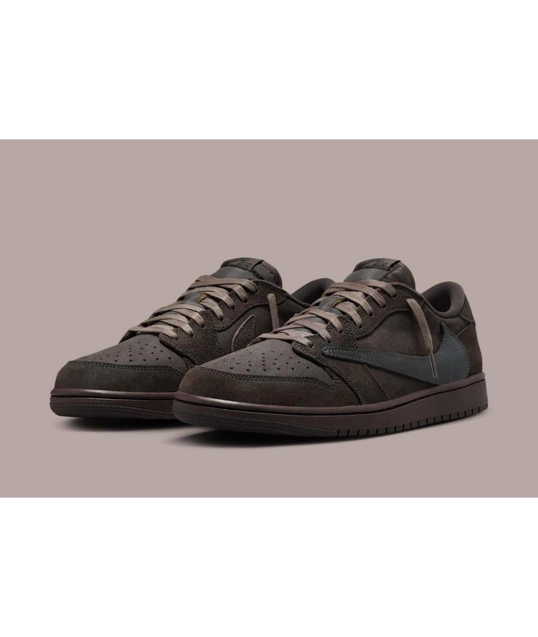 NIKE Коричневые замшевые низкие кроссовки / кеды, фото 2