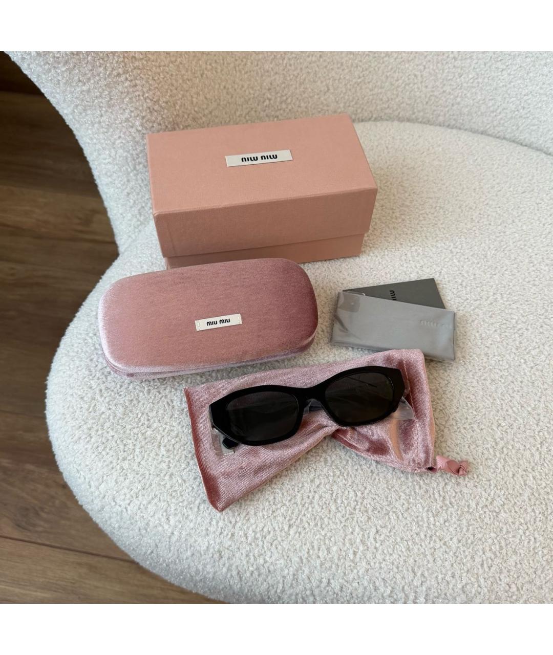 MIU MIU Черные солнцезащитные очки, фото 6