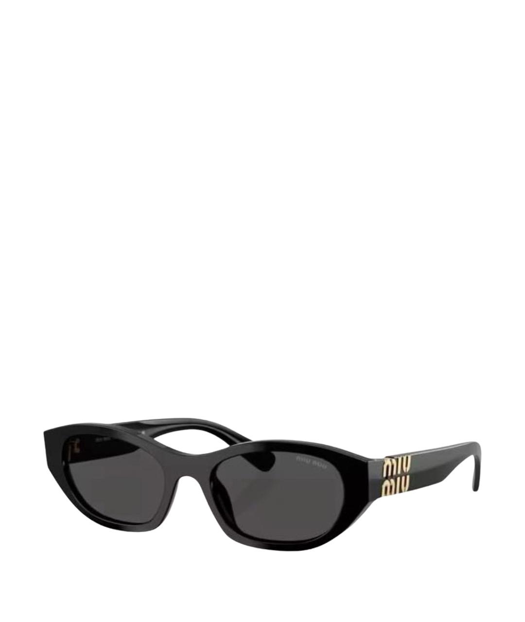 MIU MIU Черные солнцезащитные очки, фото 1