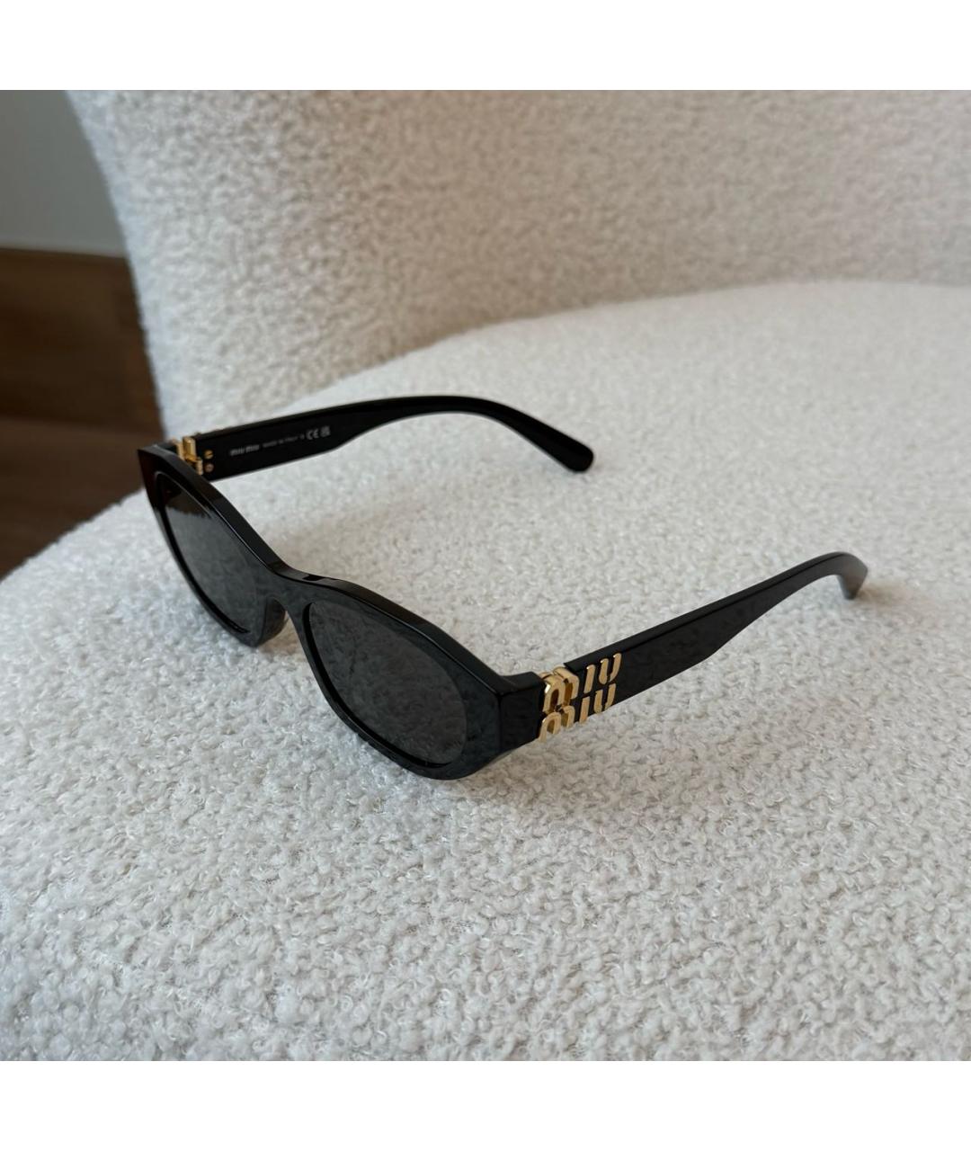 MIU MIU Черные солнцезащитные очки, фото 4