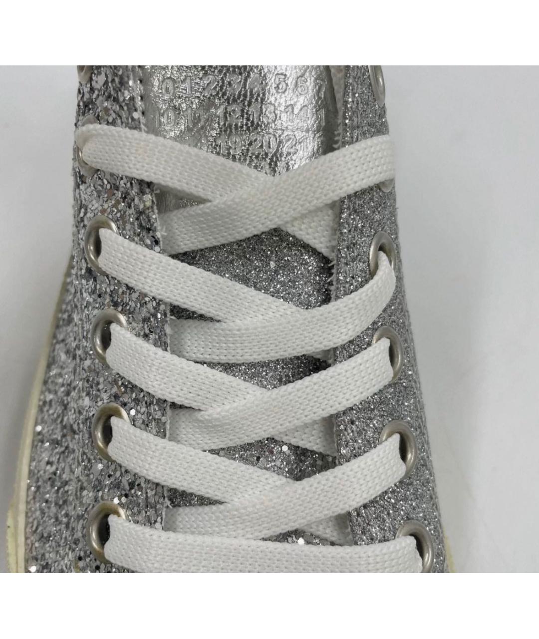 MAISON MARGIELA Серебряные кеды, фото 4