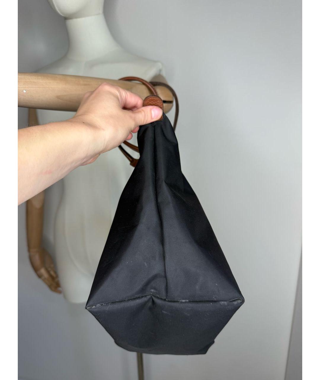 LONGCHAMP Черная сумка тоут, фото 7