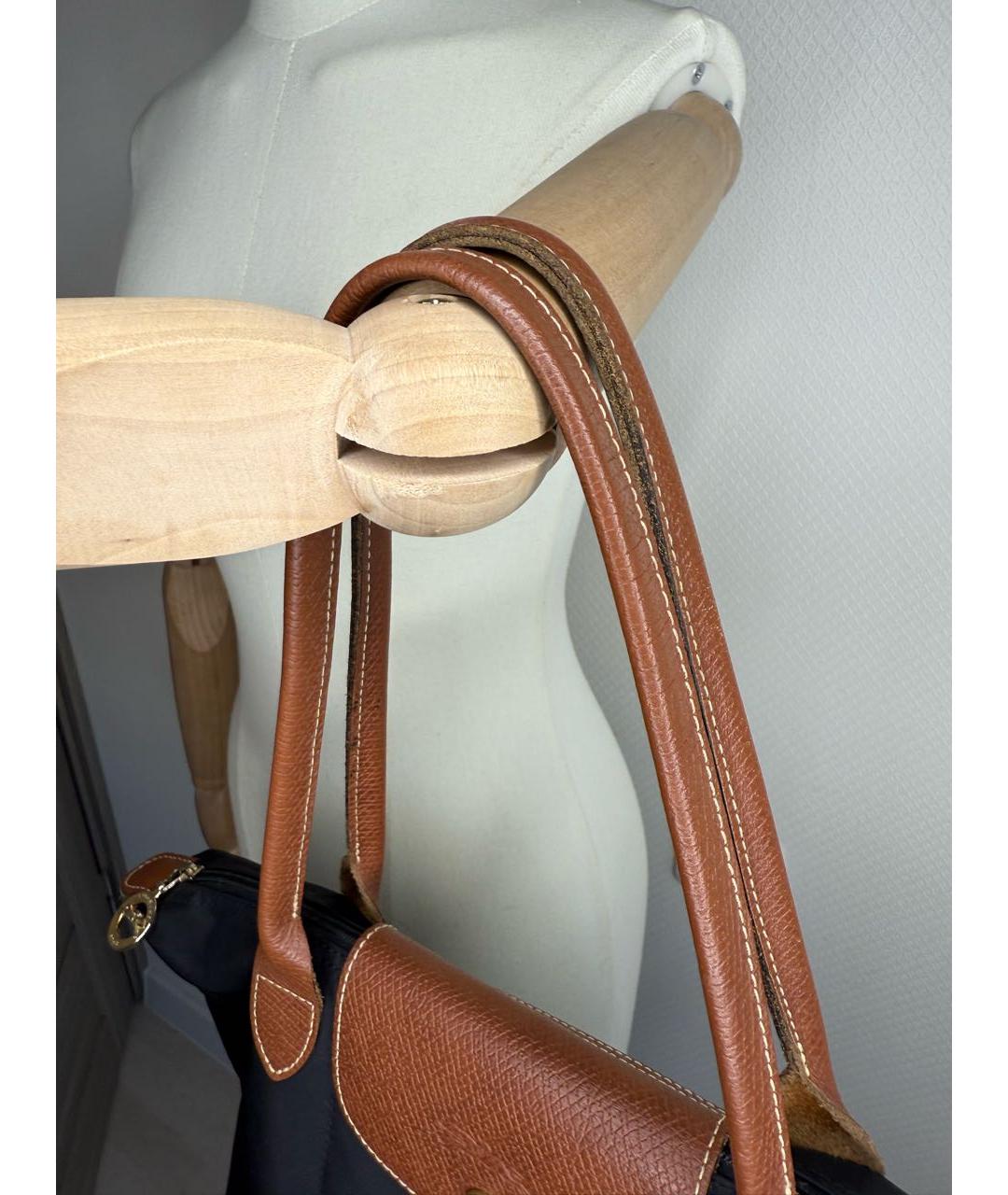 LONGCHAMP Черная сумка тоут, фото 4