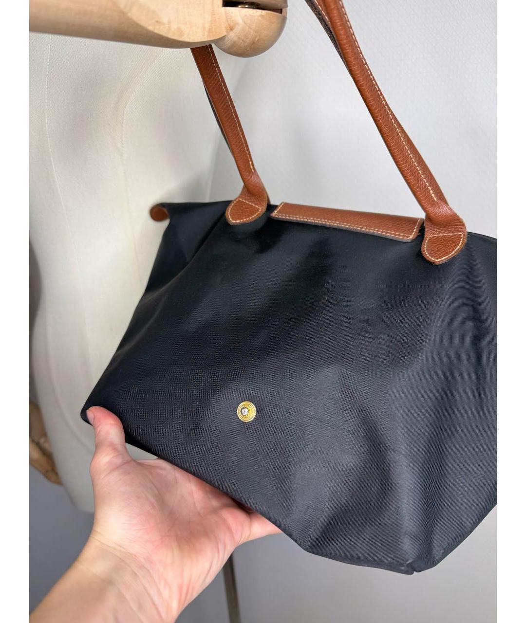 LONGCHAMP Черная сумка тоут, фото 5