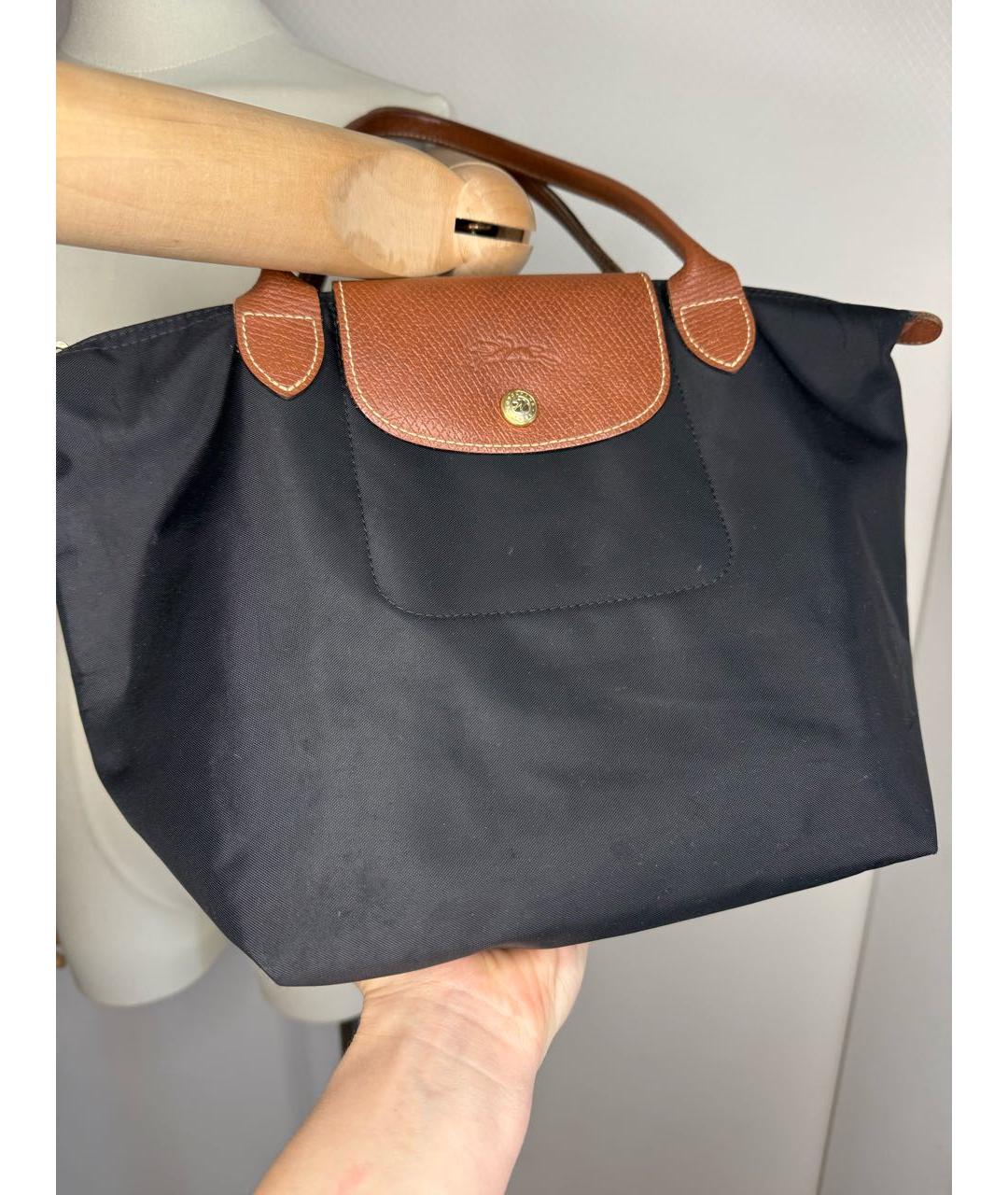 LONGCHAMP Черная сумка тоут, фото 2