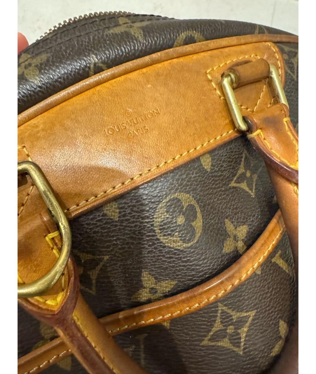LOUIS VUITTON Коричневая сумка с короткими ручками, фото 2