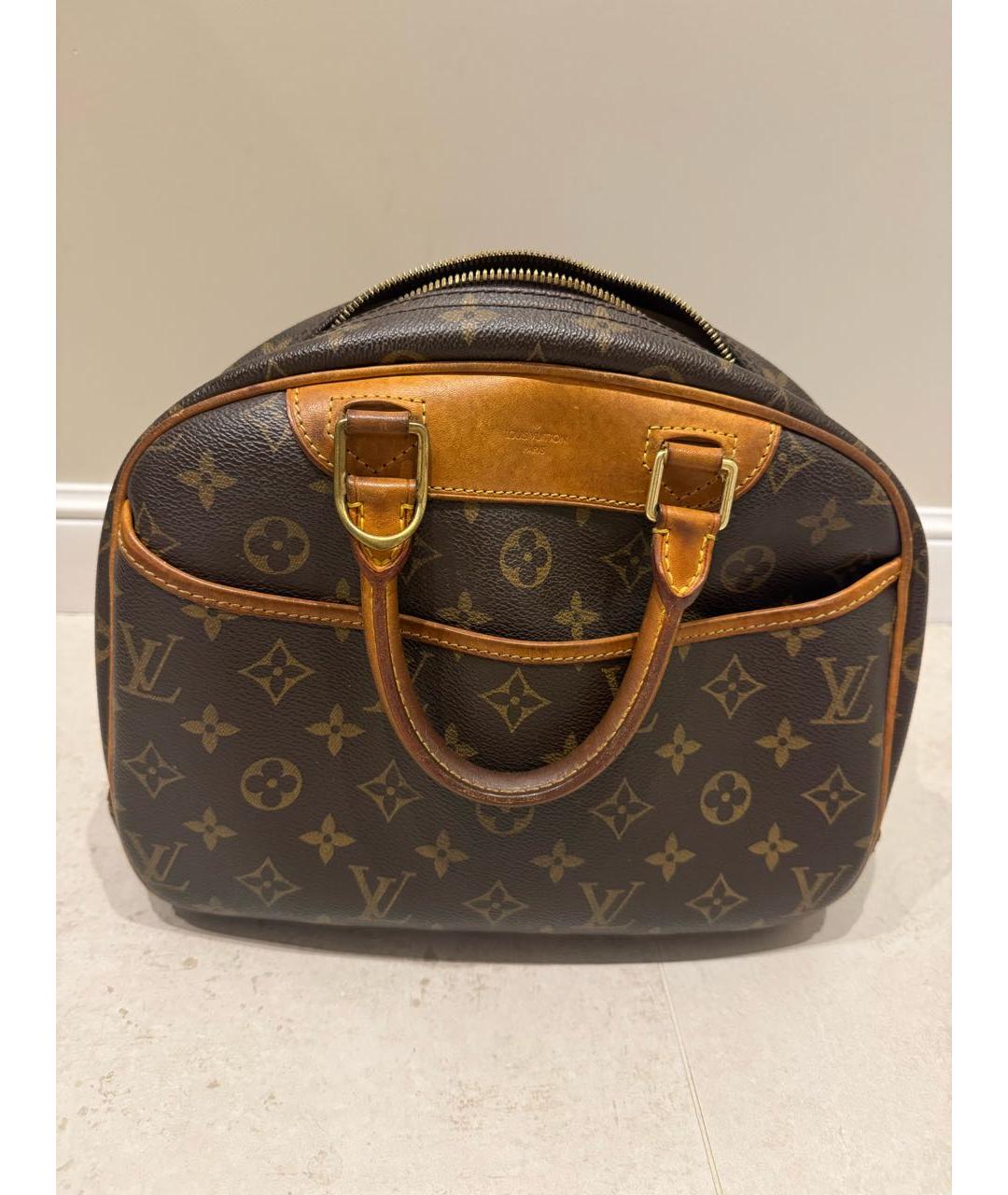 LOUIS VUITTON Коричневая сумка с короткими ручками, фото 3