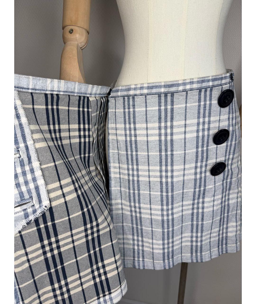 BURBERRY Мульти юбка мини, фото 7