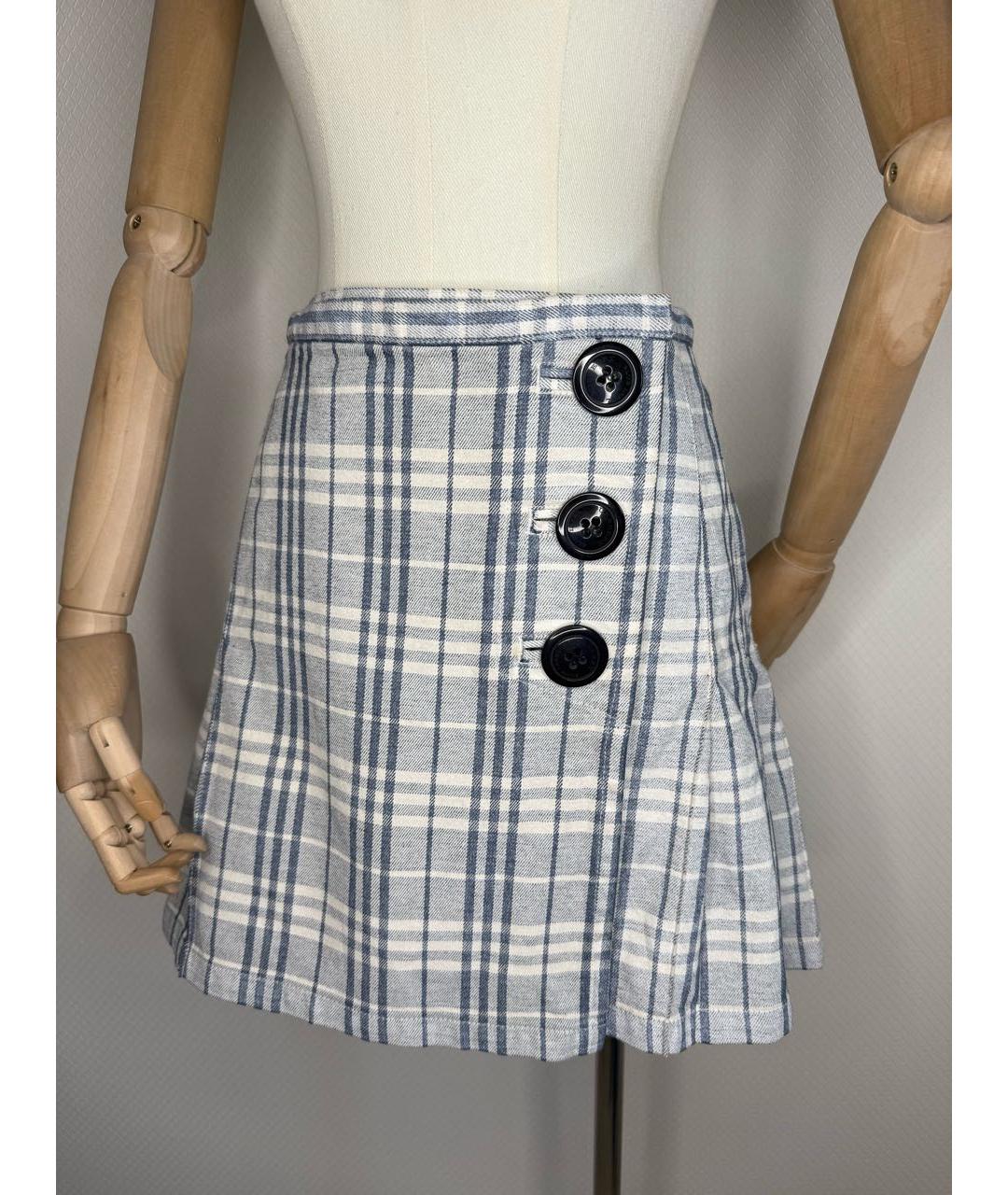 BURBERRY Мульти юбка мини, фото 9