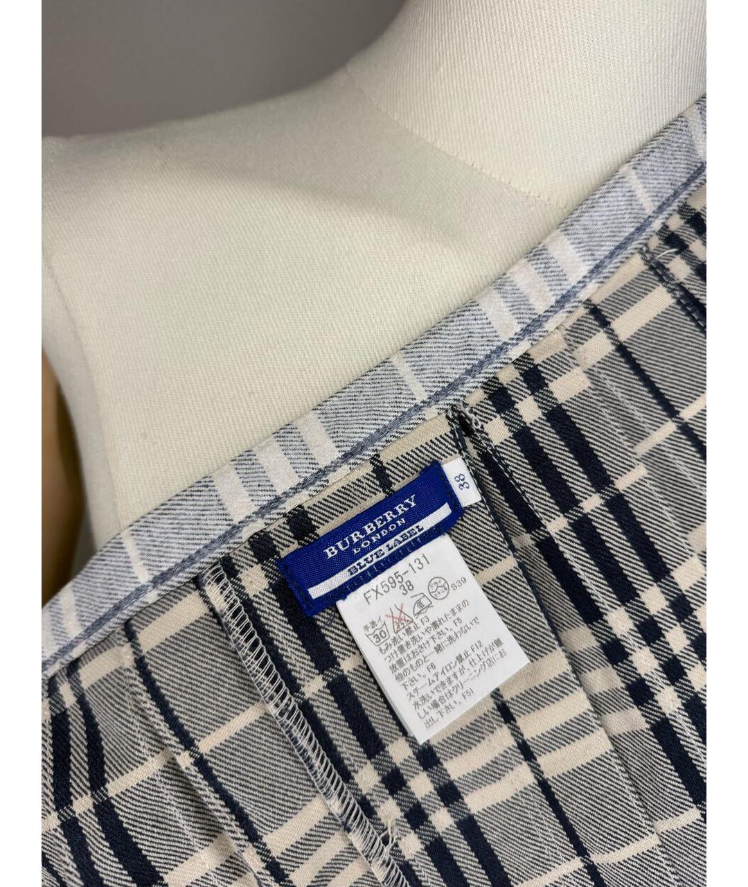 BURBERRY Мульти юбка мини, фото 6