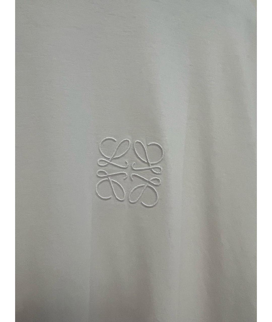 LOEWE Белая хлопковая футболка, фото 4