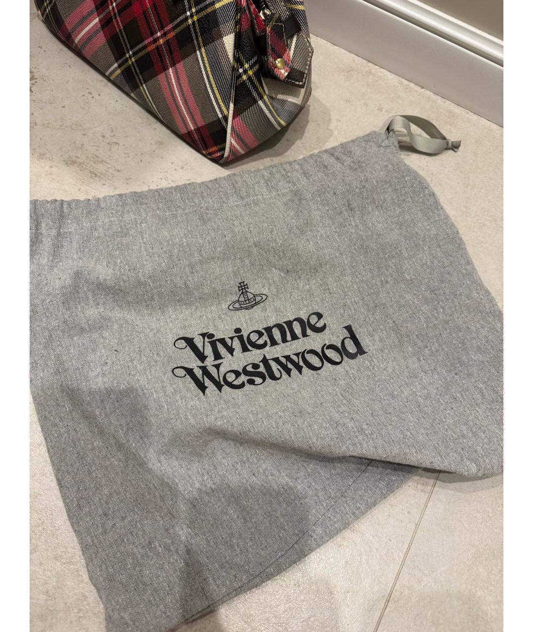 VIVIENNE WESTWOOD Мульти кожаная сумка с короткими ручками, фото 3