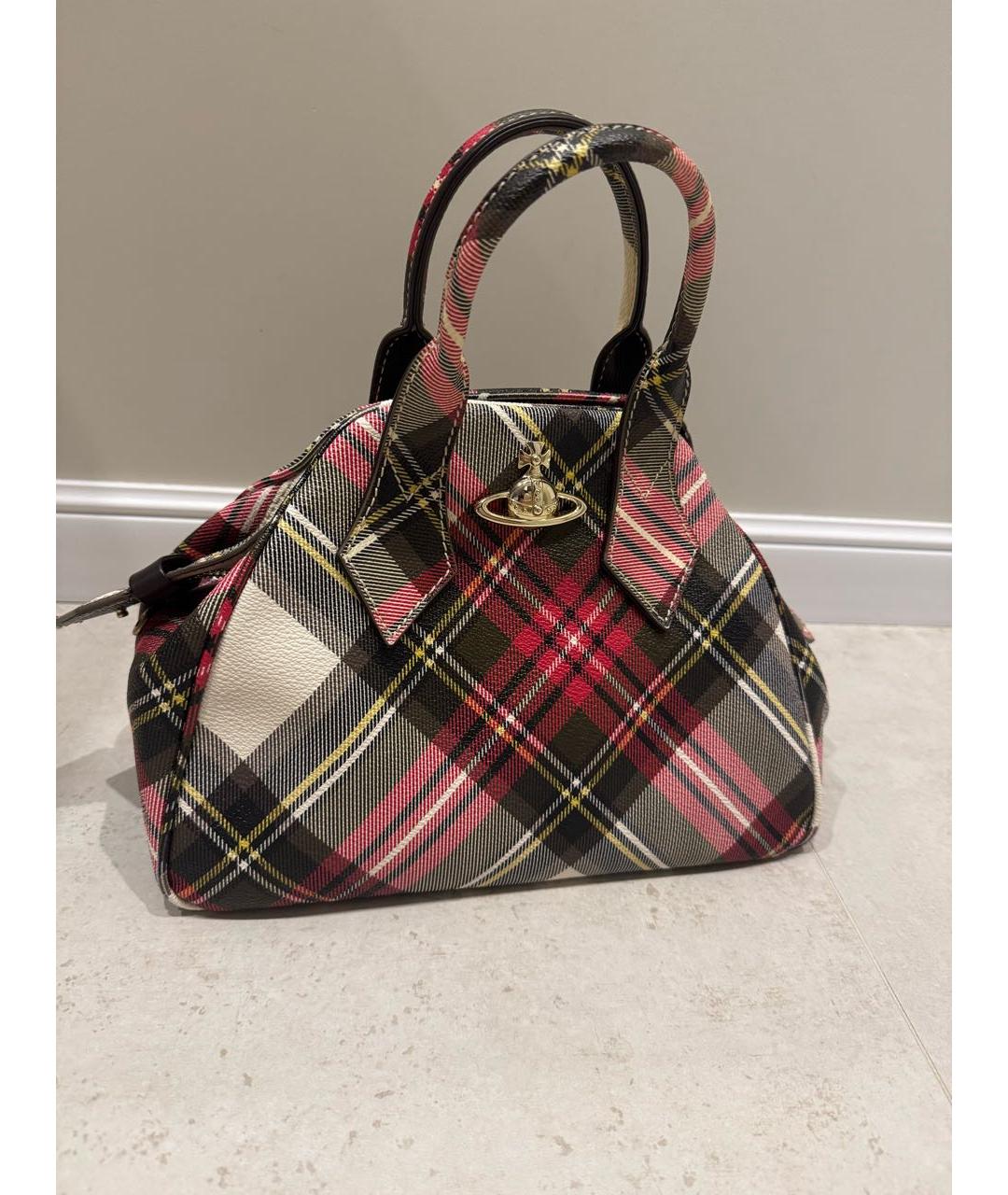 VIVIENNE WESTWOOD Мульти кожаная сумка с короткими ручками, фото 4