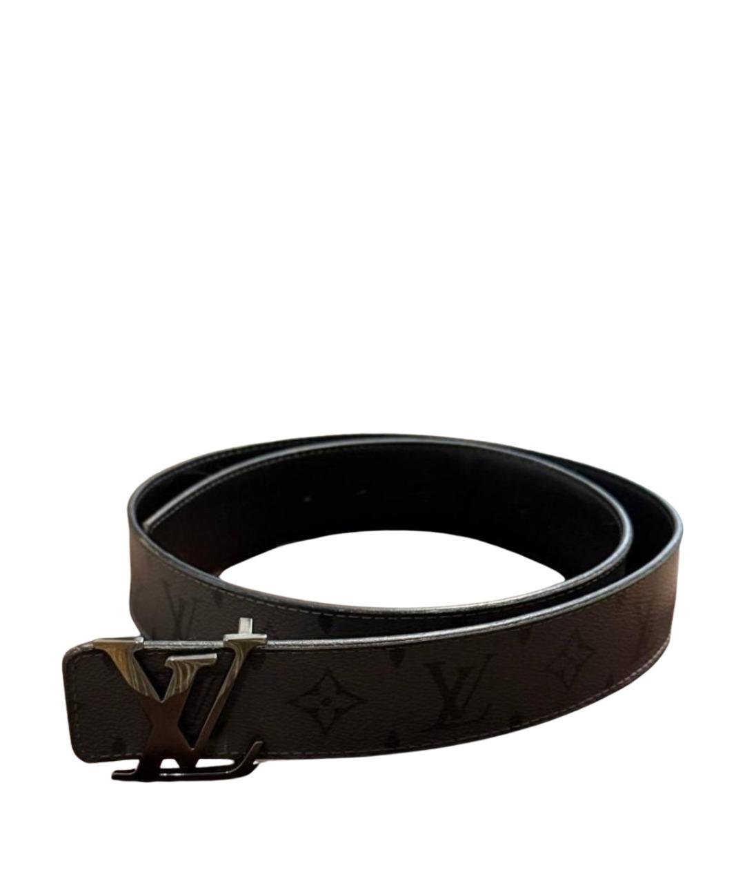 LOUIS VUITTON Серый кожаный ремень, фото 1