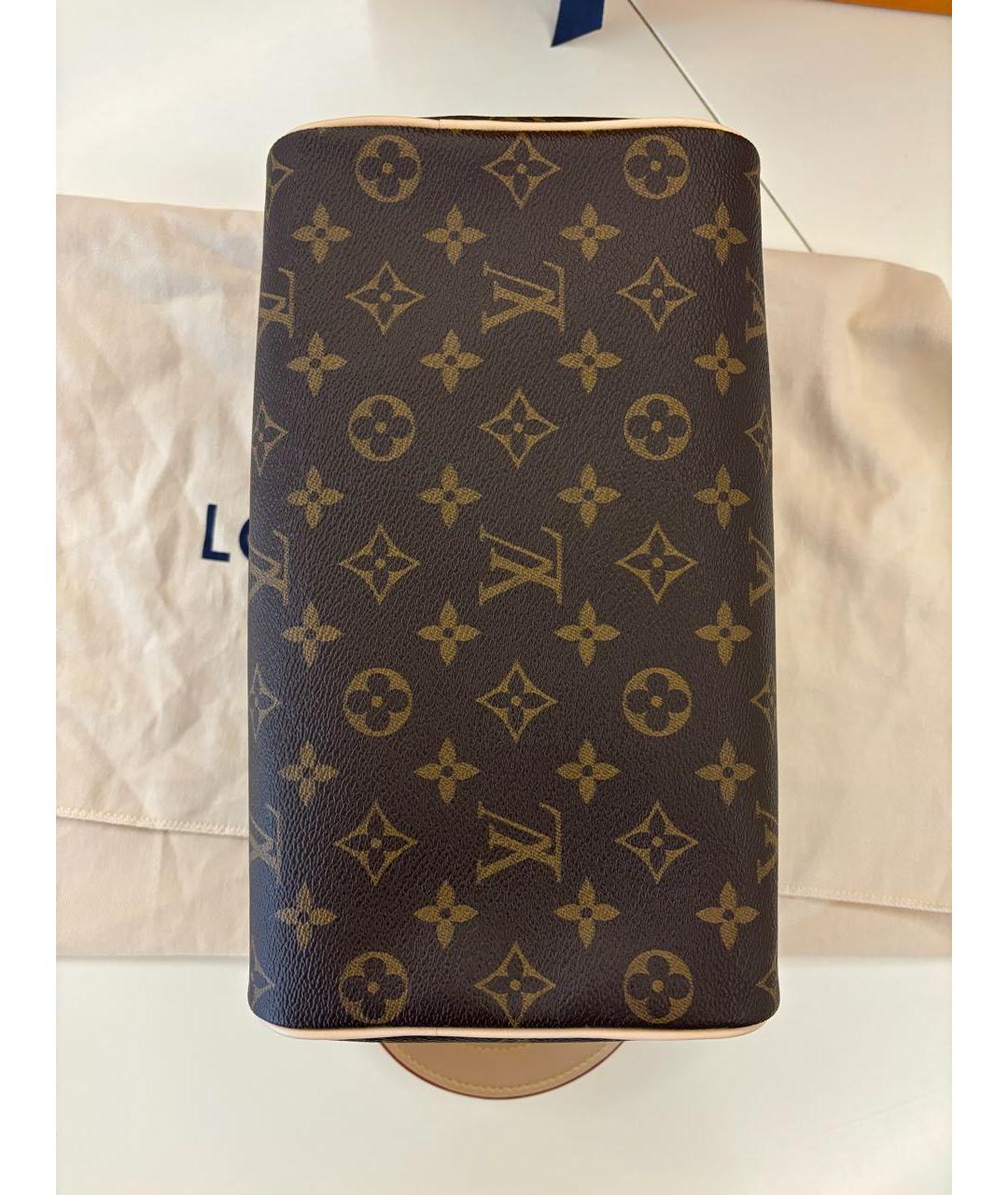 LOUIS VUITTON Коричневая косметичка, фото 3