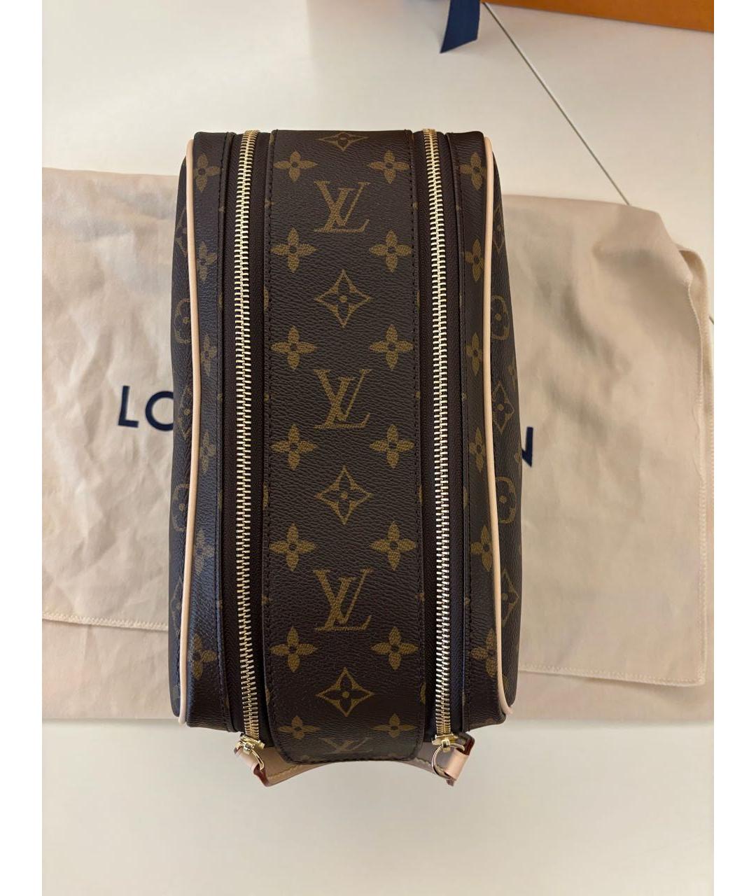 LOUIS VUITTON Коричневая косметичка, фото 2