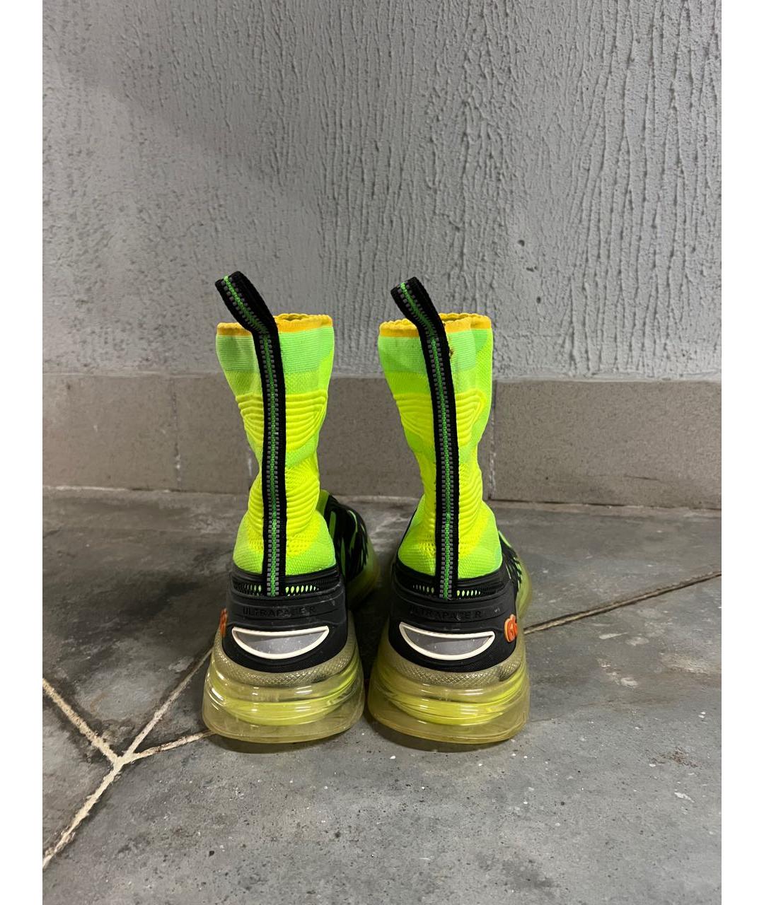 GUCCI Зеленые высокие кроссовки / кеды, фото 4
