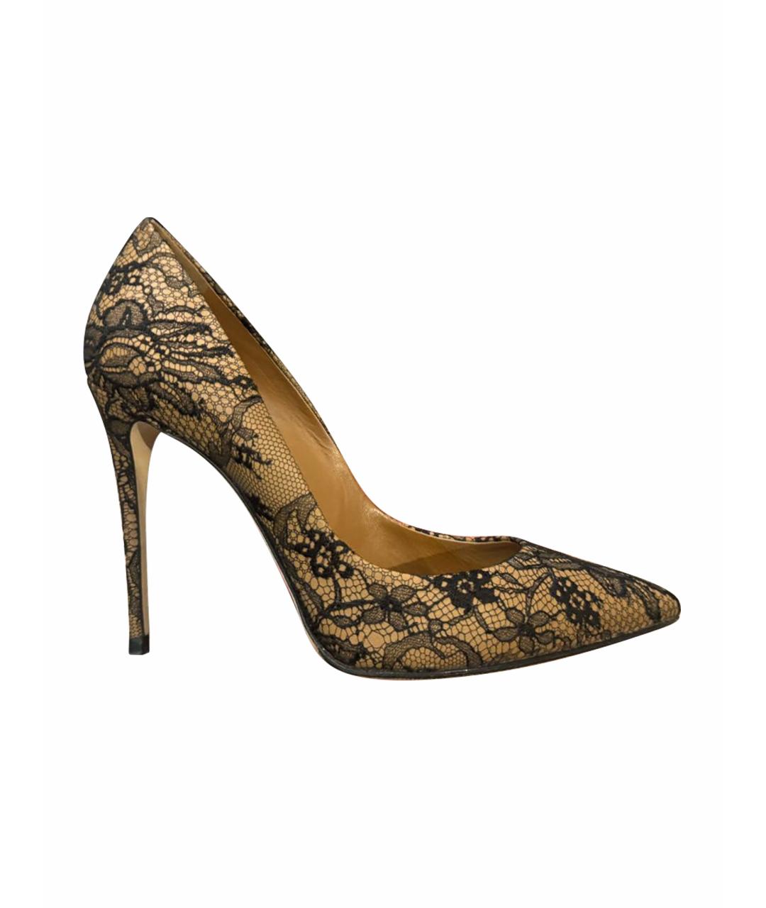 DOLCE&GABBANA Черные текстильные туфли, фото 1