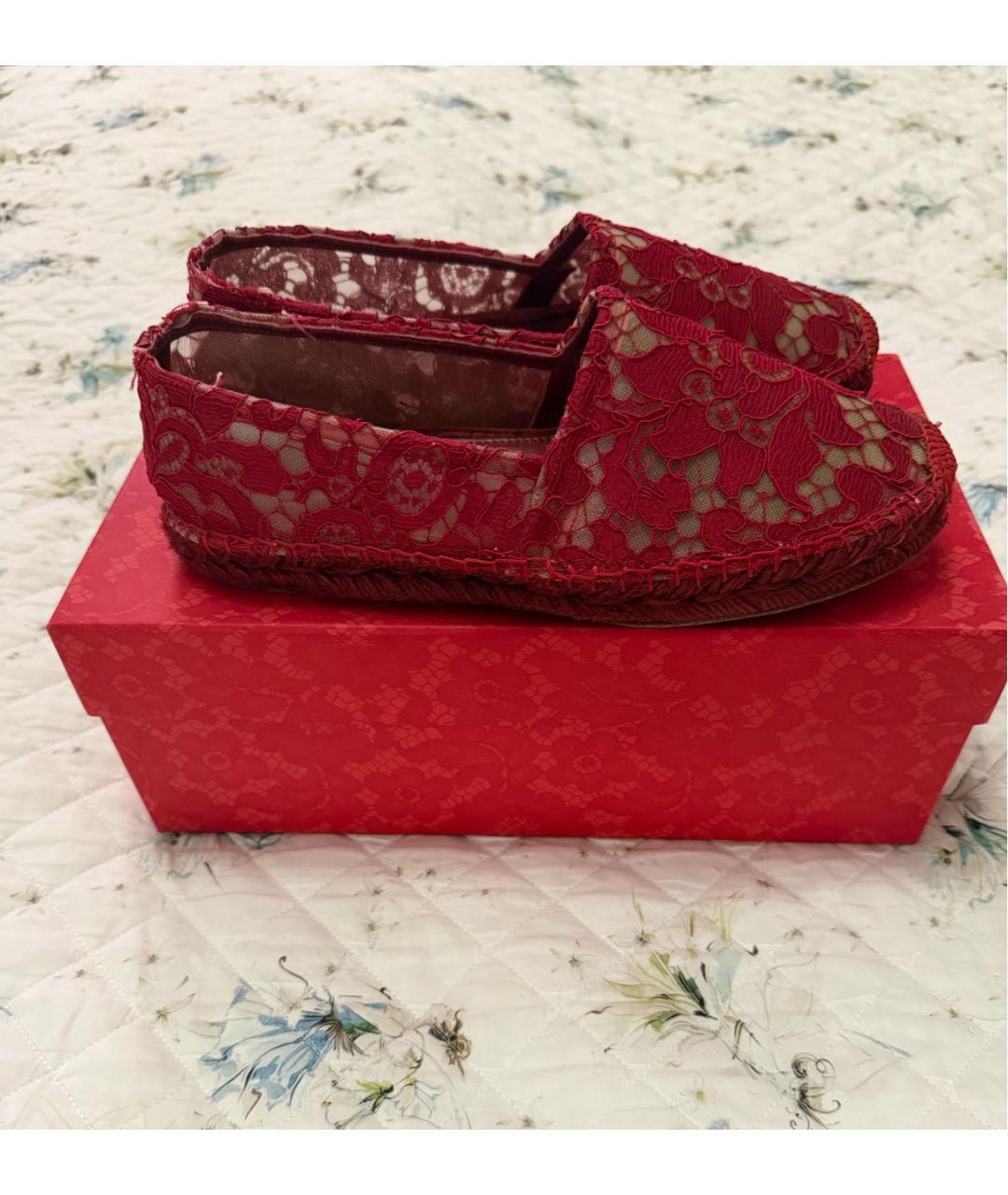 DOLCE&GABBANA Красные текстильные эспадрильи, фото 6