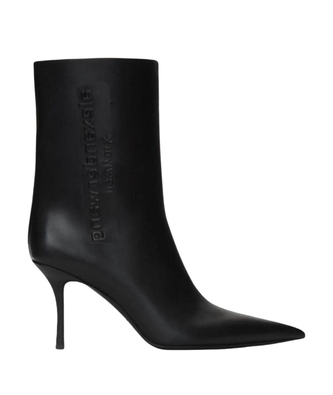 ALEXANDER WANG Черные кожаные полусапоги, фото 1