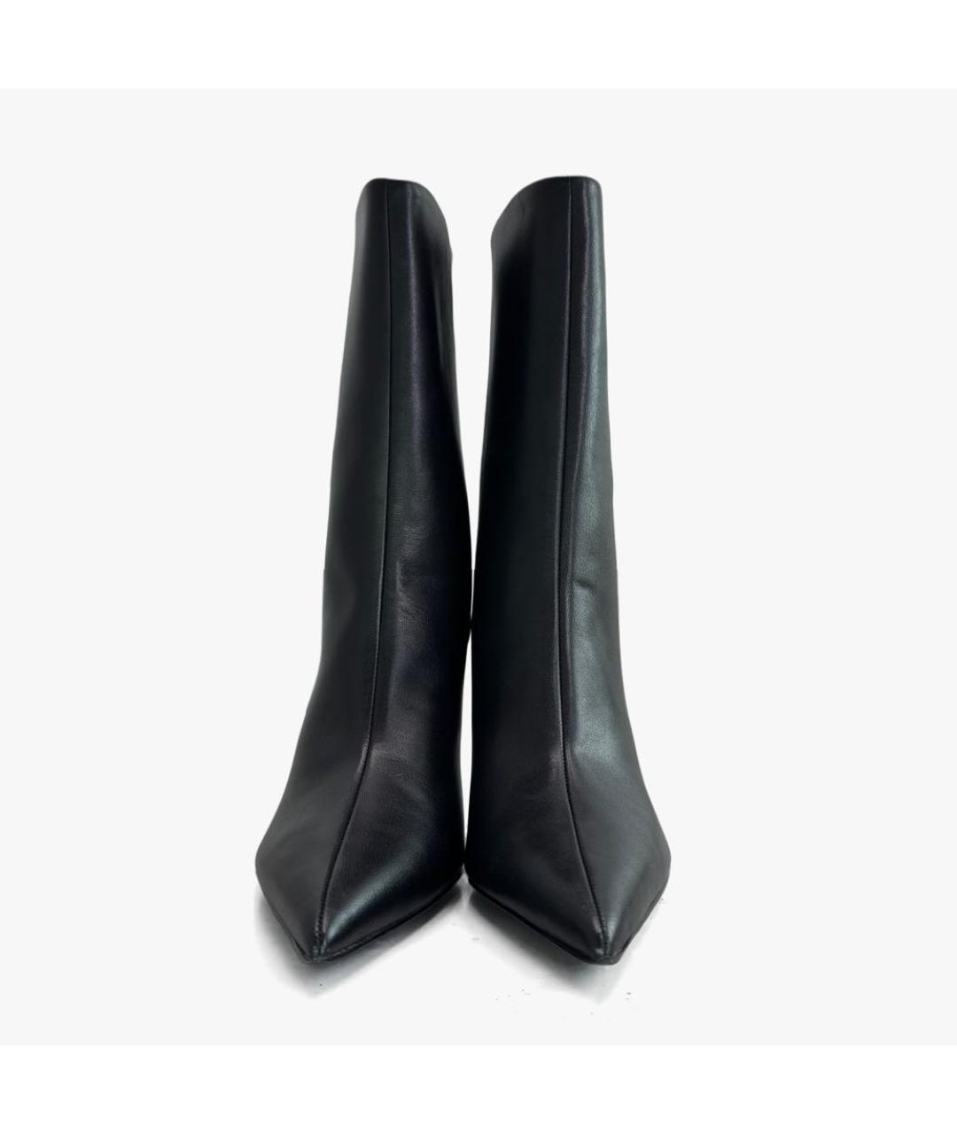 ALEXANDER WANG Черные кожаные полусапоги, фото 2