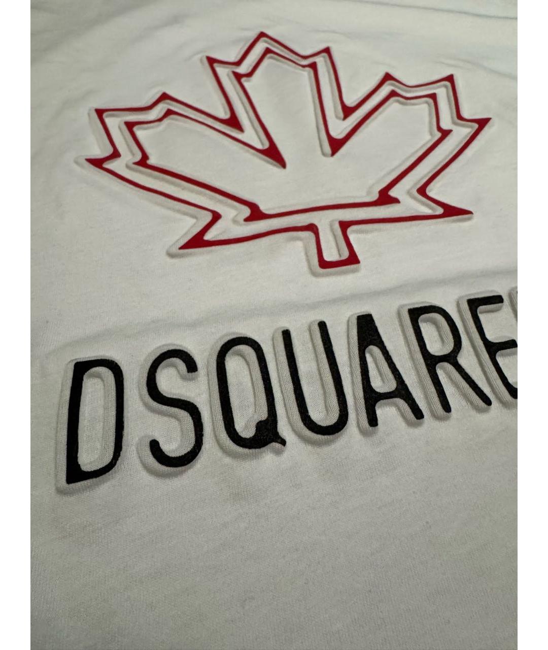 DSQUARED2 Белая хлопковая детская футболка, фото 4