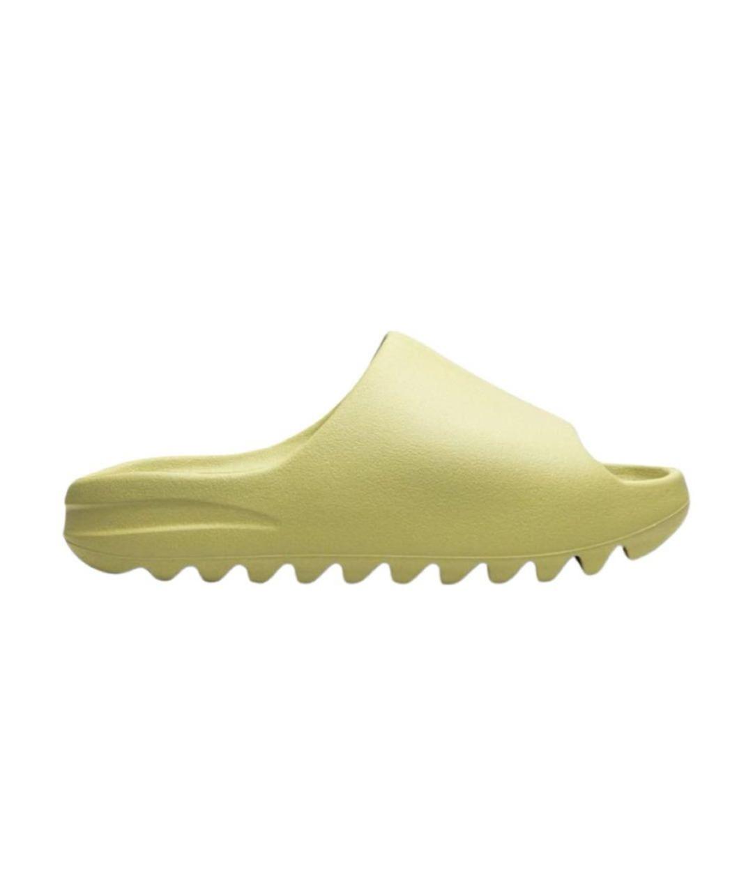 ADIDAS YEEZY Горчичные шлепанцы, фото 4