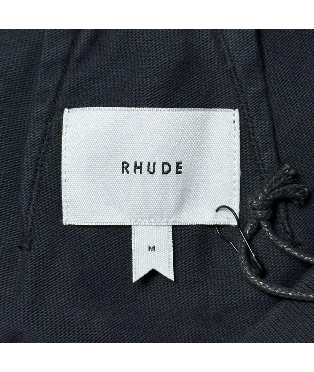 RHUDE Черная футболка, фото 9