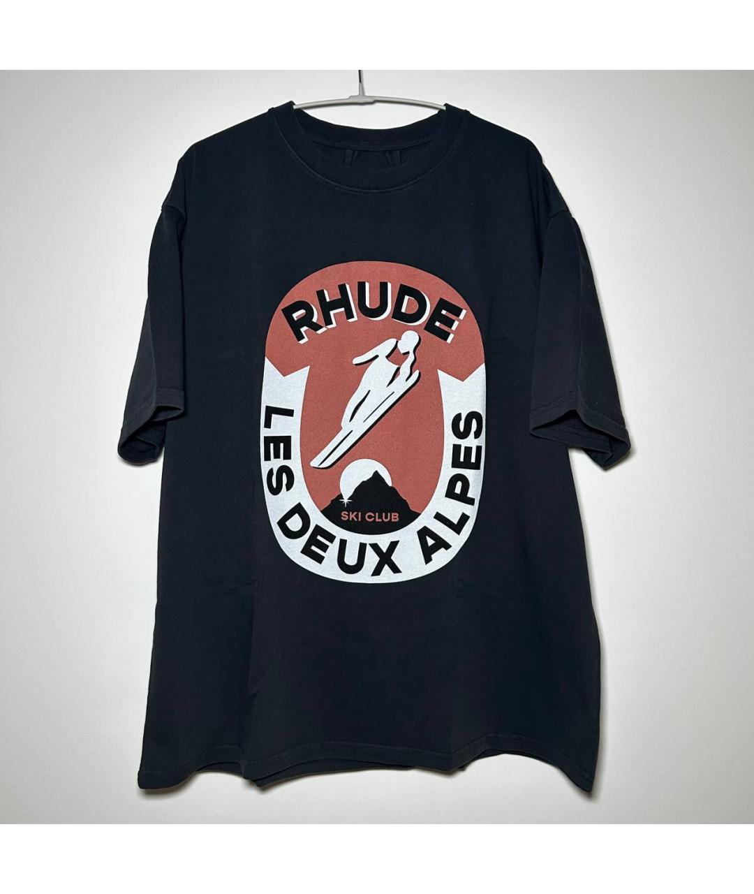 RHUDE Черная футболка, фото 10
