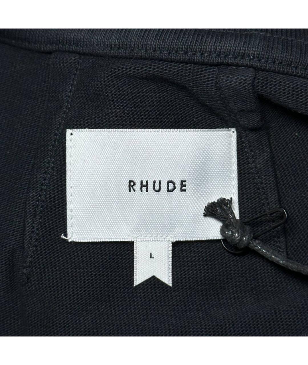 RHUDE Черная футболка, фото 7