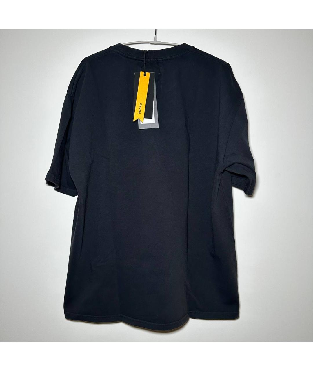 RHUDE Черная футболка, фото 5