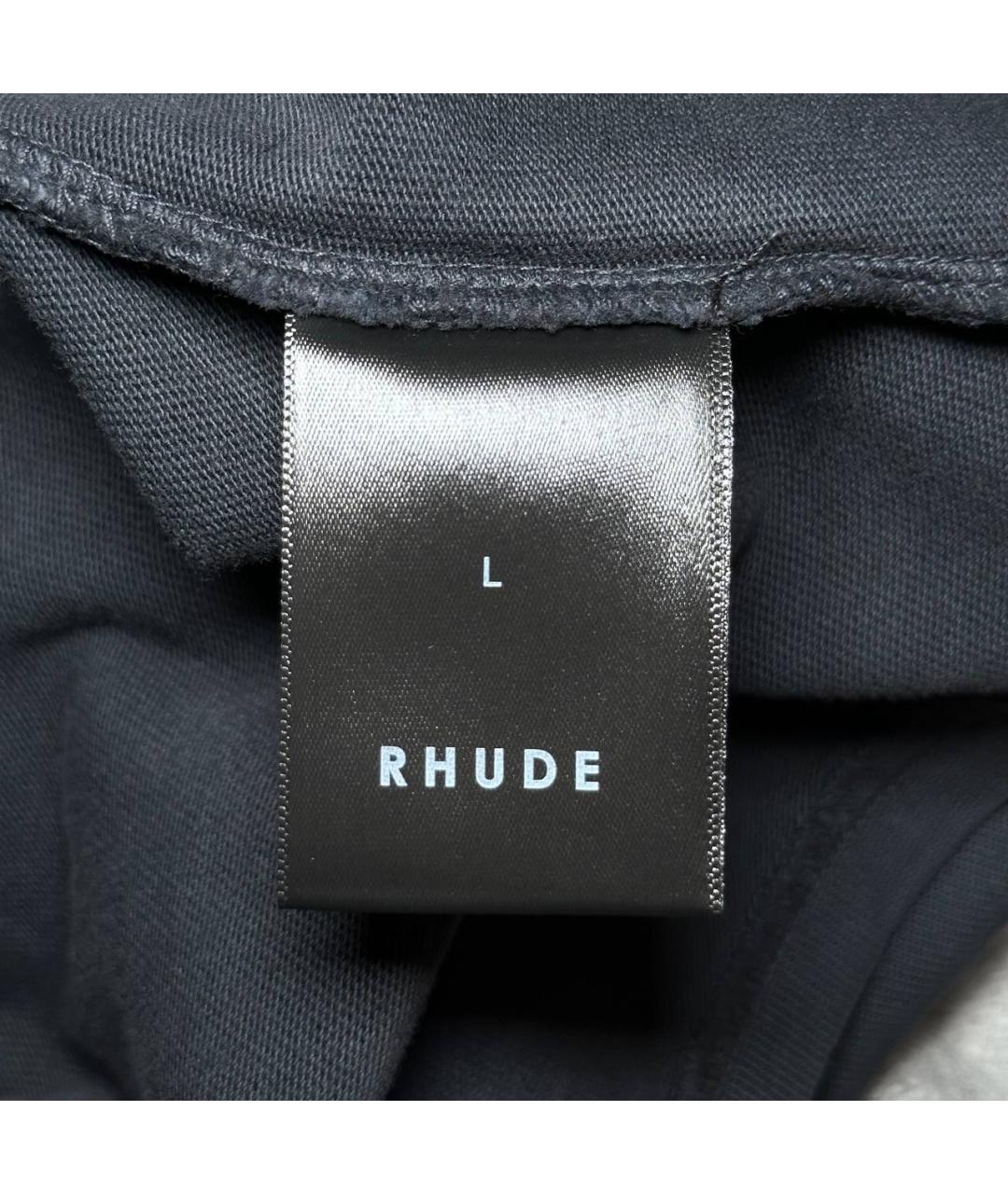 RHUDE Черная футболка, фото 8